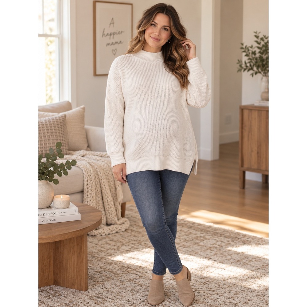 Isabel brand white maternity sweater